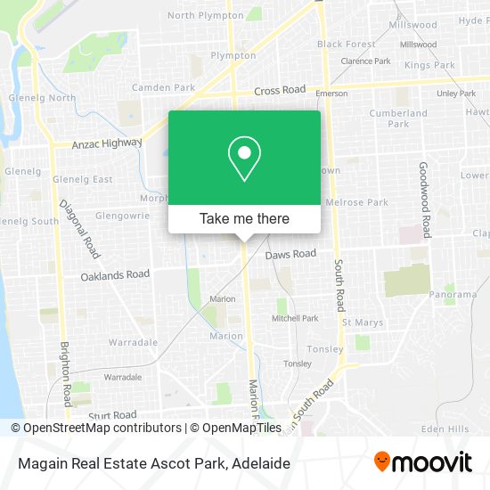 Mapa Magain Real Estate Ascot Park