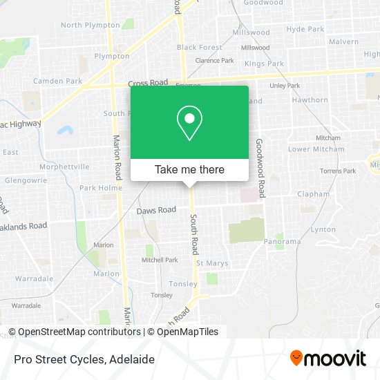 Pro Street Cycles map