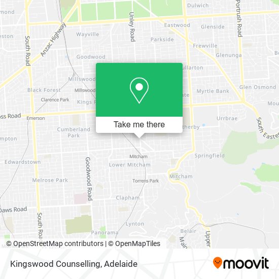 Mapa Kingswood Counselling