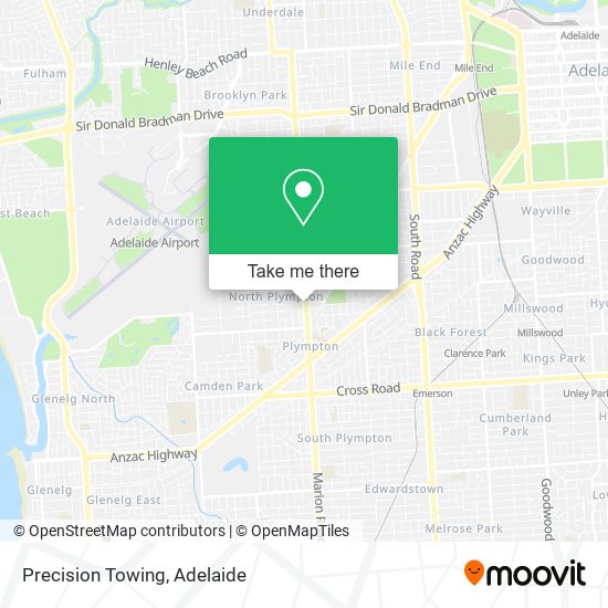 Precision Towing map