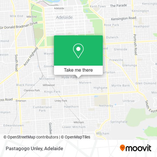 Pastagogo Unley map