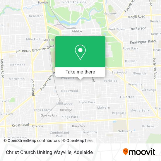 Christ Church Uniting Wayville map