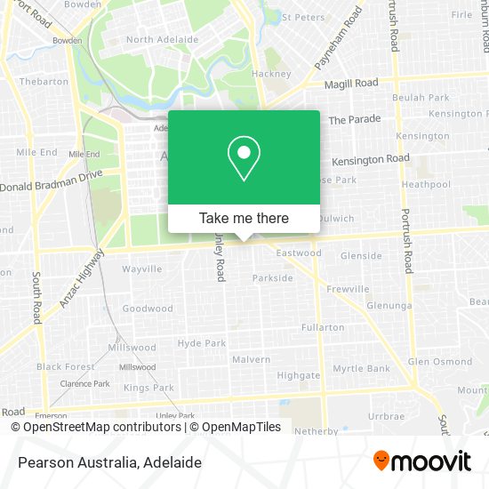 Mapa Pearson Australia