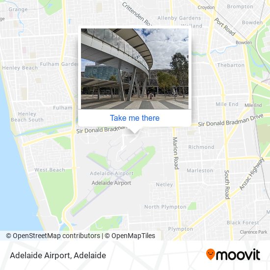 Adelaide Airport map