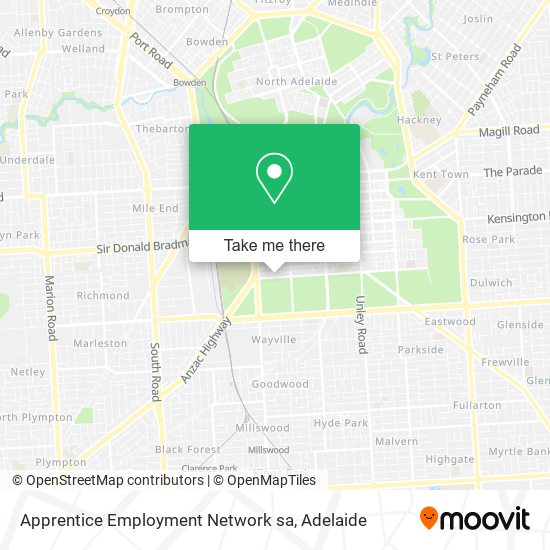 Apprentice Employment Network sa map