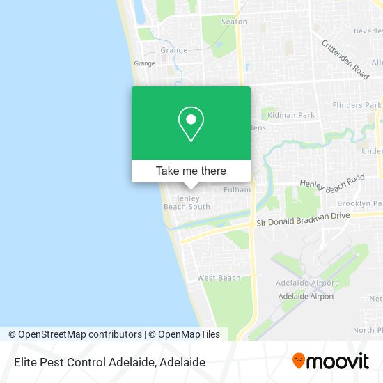 Mapa Elite Pest Control Adelaide