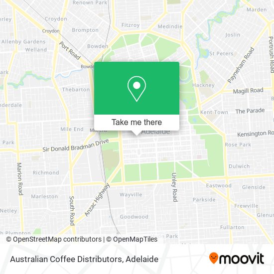 Australian Coffee Distributors map