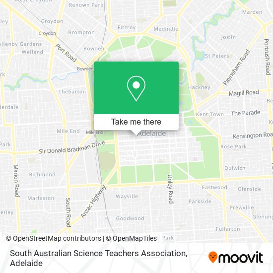 South Australian Science Teachers Association map