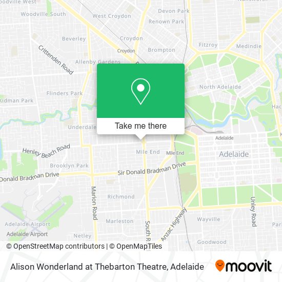 Alison Wonderland at Thebarton Theatre map