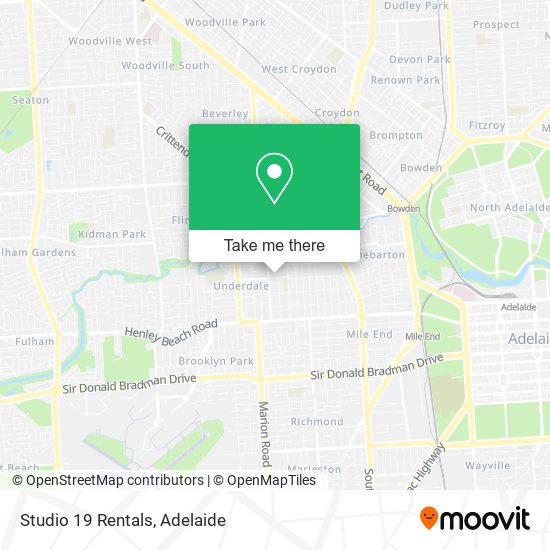 Studio 19 Rentals map
