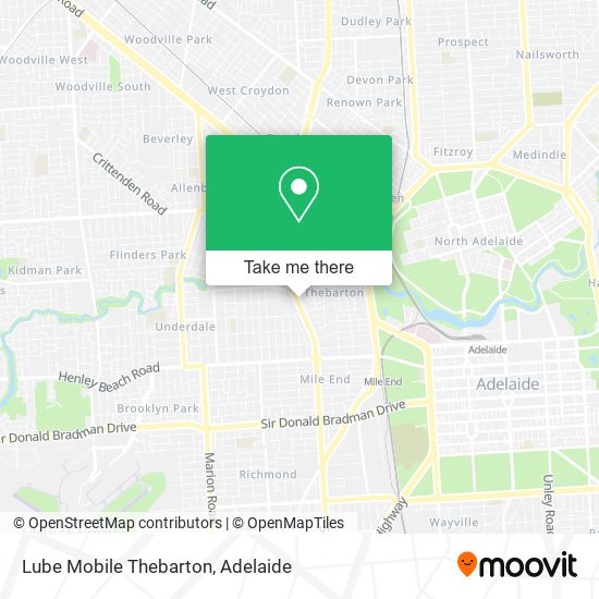 Lube Mobile Thebarton map