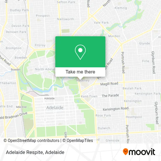 Mapa Adelaide Respite