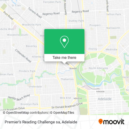 Premier's Reading Challenge sa map