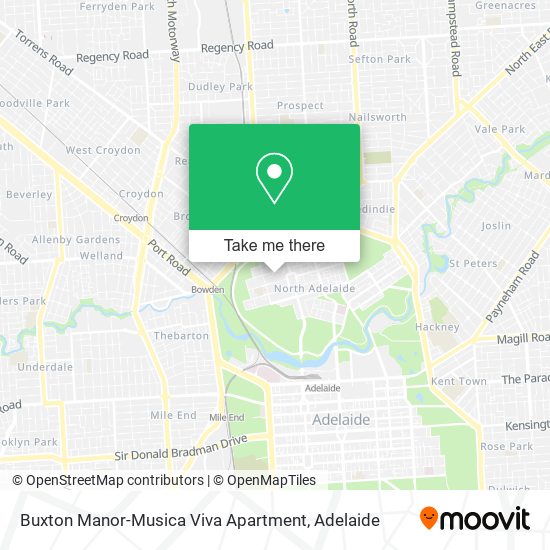 Mapa Buxton Manor-Musica Viva Apartment