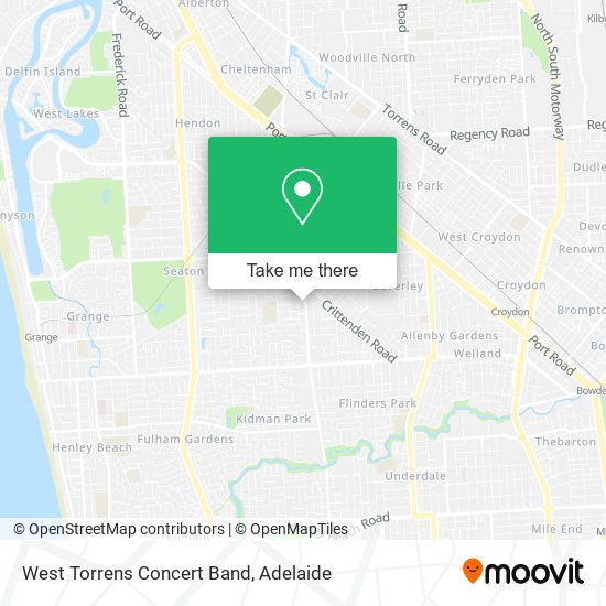 West Torrens Concert Band map