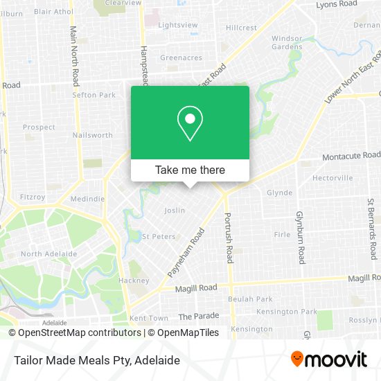 Tailor Made Meals Pty map