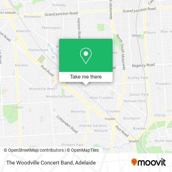 The Woodville Concert Band map