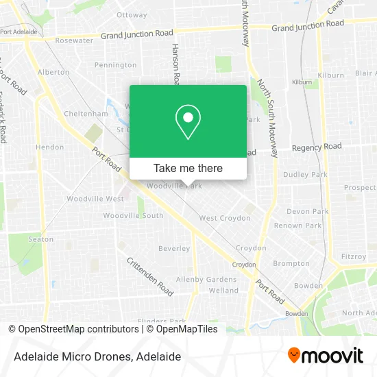 Mapa Adelaide Micro Drones