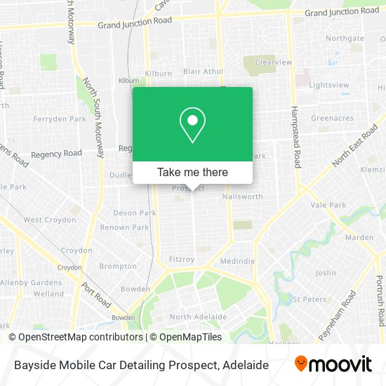 Mapa Bayside Mobile Car Detailing Prospect