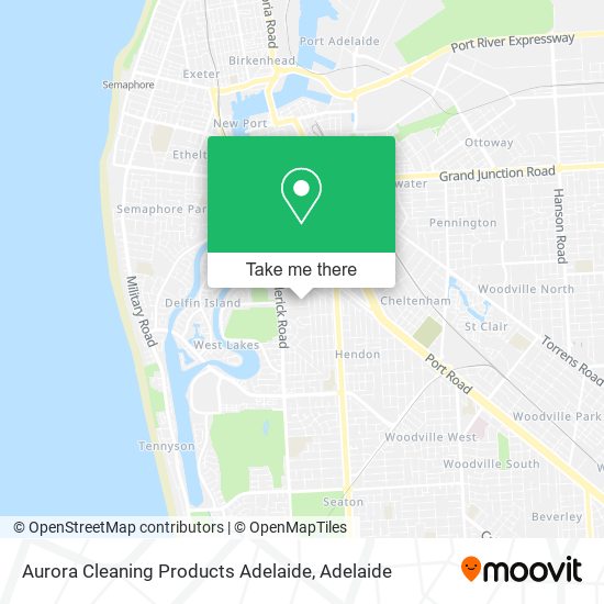 Aurora Cleaning Products Adelaide map