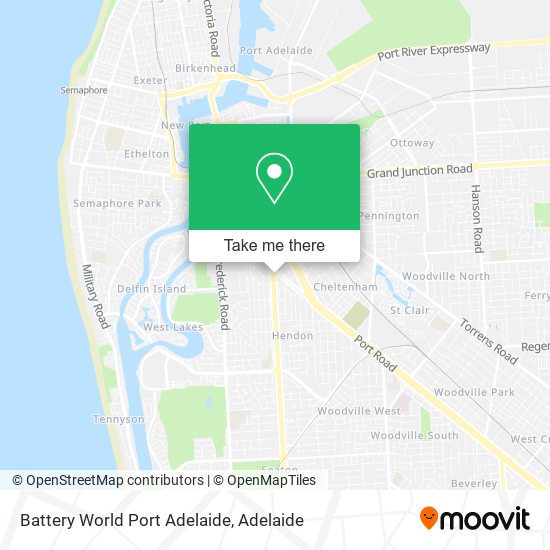 Battery World Port Adelaide map