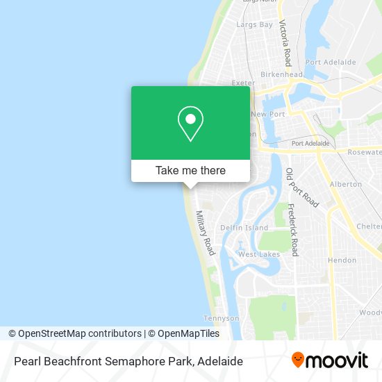 Mapa Pearl Beachfront Semaphore Park