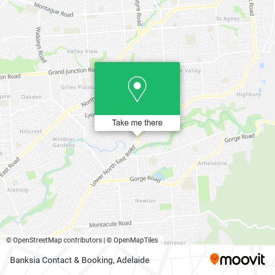 Banksia Contact & Booking map