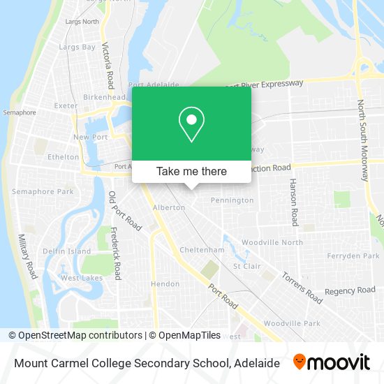 Mount Carmel College Secondary School map