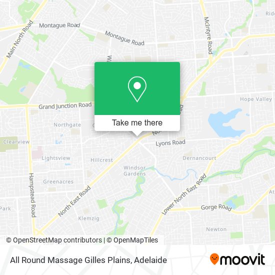 All Round Massage Gilles Plains map