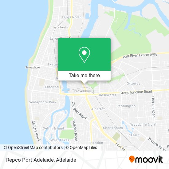 Mapa Repco Port Adelaide