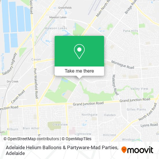 Adelaide Helium Balloons & Partyware-Mad Parties map