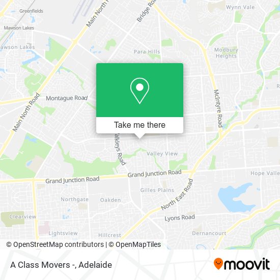 Mapa A Class Movers -