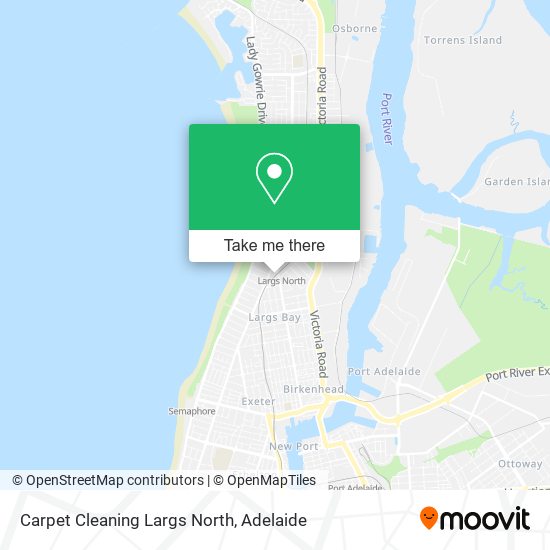 Carpet Cleaning Largs North map