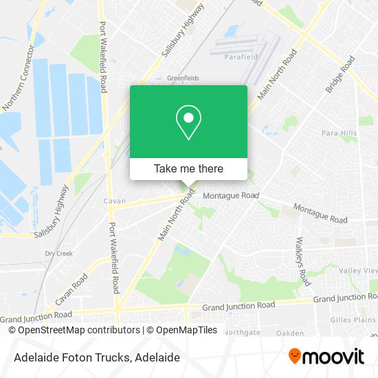 Adelaide Foton Trucks map