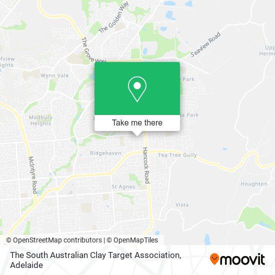 Mapa The South Australian Clay Target Association