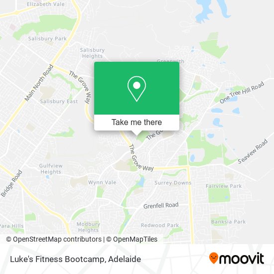 Luke's Fitness Bootcamp map