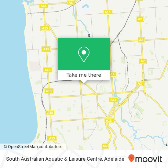 South Australian Aquatic & Leisure Centre map