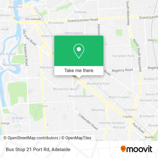 Mapa Bus Stop 21 Port Rd