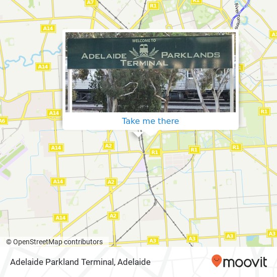 Adelaide Parkland Terminal map