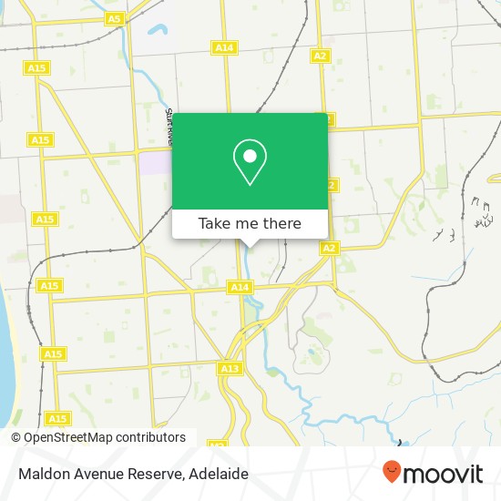 Maldon Avenue Reserve map