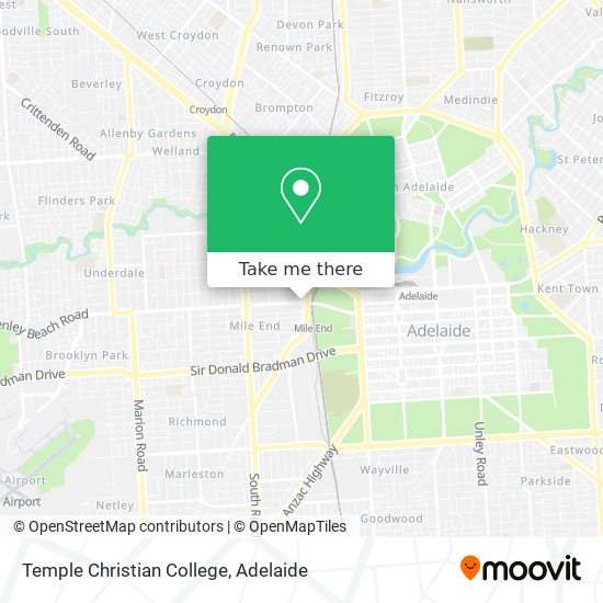 Temple Christian College map