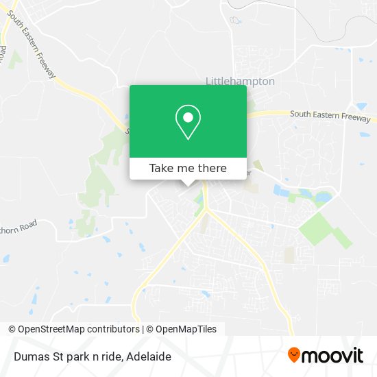 Dumas St park n ride map