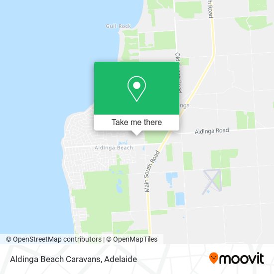 Mapa Aldinga Beach Caravans