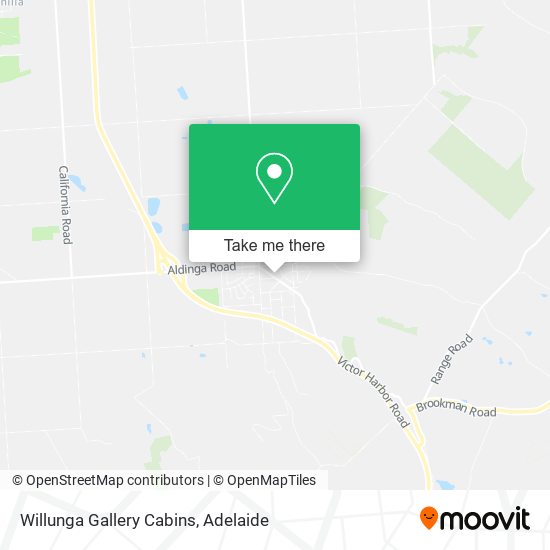 Willunga Gallery Cabins map