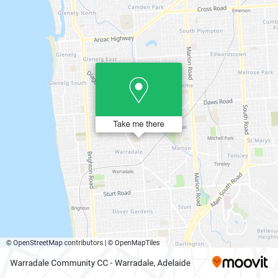 Mapa Warradale Community CC - Warradale