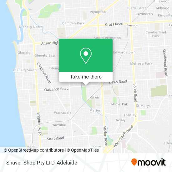 Shaver Shop Pty LTD map