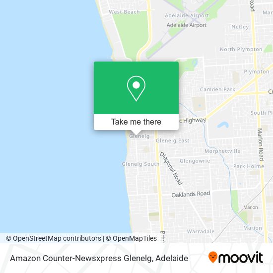 Amazon Counter-Newsxpress Glenelg map