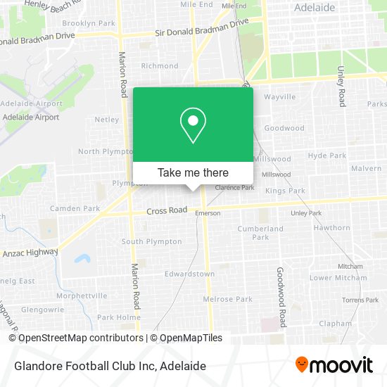Glandore Football Club Inc map