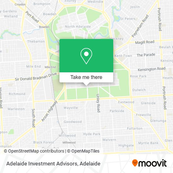 Adelaide Investment Advisors map