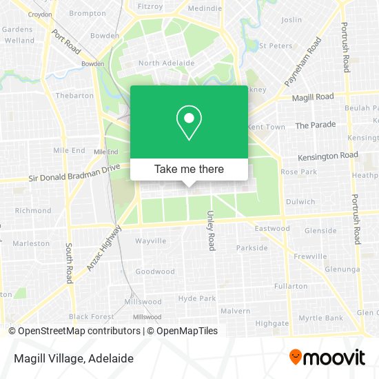 Magill Village map